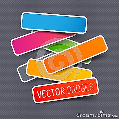 Vector sticker collection Vector Illustration