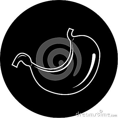 Vector stomach icon Stock Photo