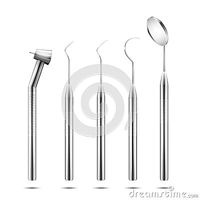 Vector stomatology dentist equipment Vector Illustration