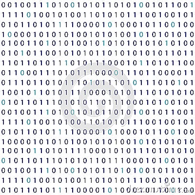 Vector streaming binary code background Vector Illustration