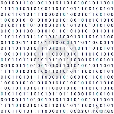 Vector streaming binary code background Vector Illustration