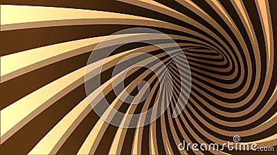 Vector striped spiral abstract tunnel background. Vector Illustration