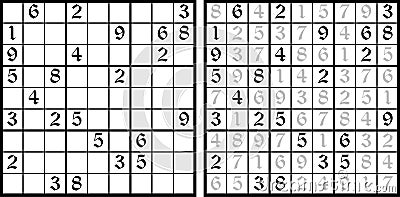 Vector Sudoku game Vector Illustration