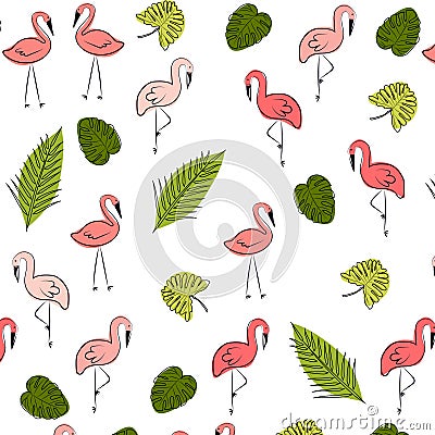 Vector summer pattern background with fruits elements in memph Vector Illustration