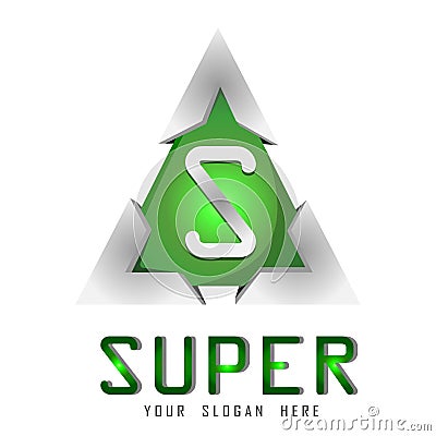 Vector super logo template Stock Photo
