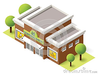 Vector supermarket Vector Illustration