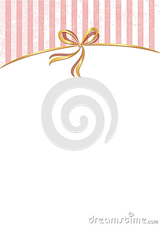 Vector sweet stripped background. White and pink. Cute wallpaper Stock Photo