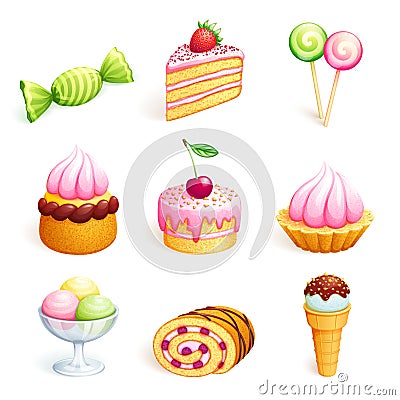 Vector sweets Vector Illustration