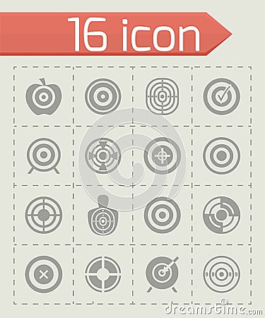 Vector Target icon set Vector Illustration