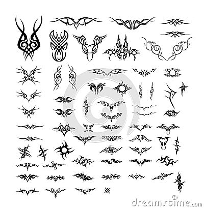 Vector tattoos - Tribal and Celtic Vector Illustration