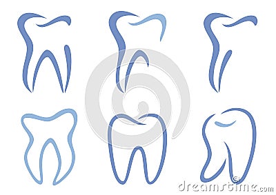 Vector teeth Vector Illustration