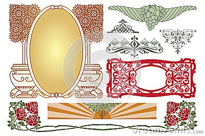 Vector template. Advertisements, flyer, web, wedding and other invitations or greeting cards. Vector Illustration