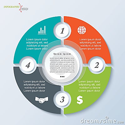 Vector template infographic Stock Photo