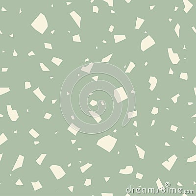 Vector terrazzo, abstract pastel seamless pattern. Classic italian texture. Vector Illustration