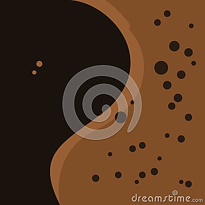 Vector texture surface of coffee with crema Vector Illustration