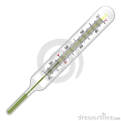 Vector thermometer Stock Photo