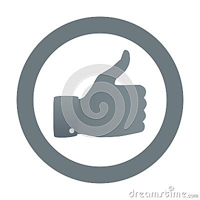 Vector thumb up symbol Stock Photo