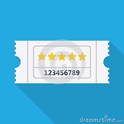 Vector ticket icon Vector Illustration