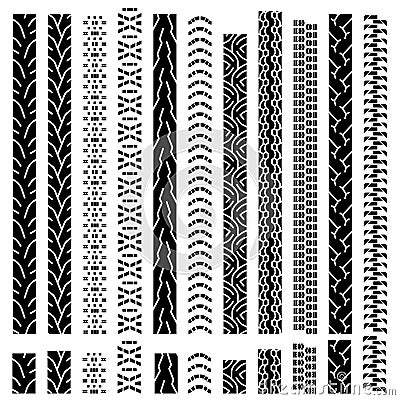 Vector tire tracks Vector Illustration