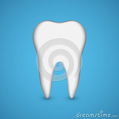 Vector Tooth. Dental health concept. Vector Illustration