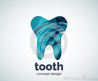 Vector tooth logo template Vector Illustration