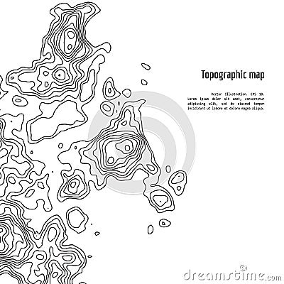 Vector topography map Vector Illustration