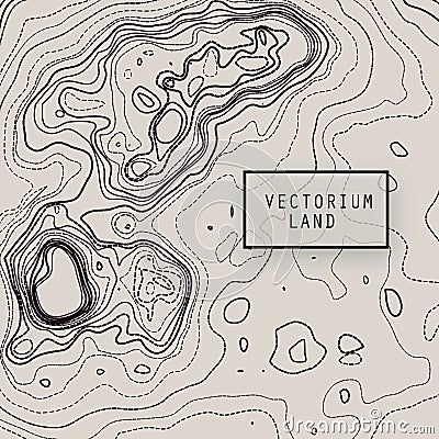 Vector topography map Vector Illustration