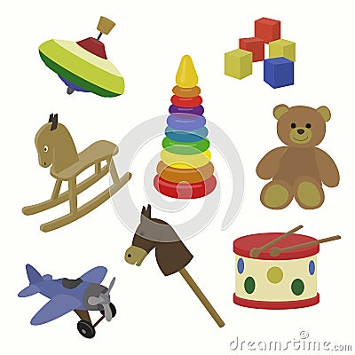 Vector toy icons Vector Illustration