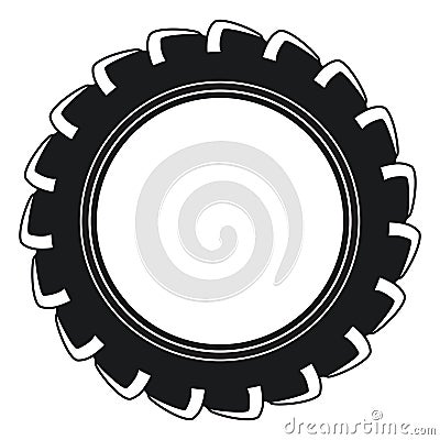 Vector tractor tire Vector Illustration