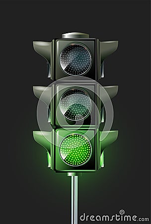 Vector Traffic Lamp Design Vector Illustration