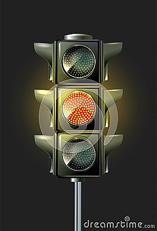 Vector Traffic Lamp Design Vector Illustration