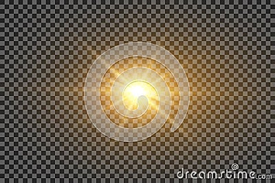 Vector transparent sunlight special lens flare light effect. PNG Vector Illustration