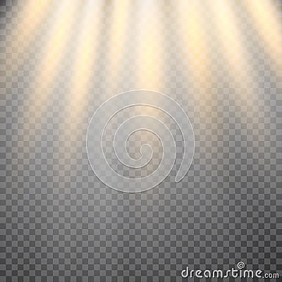 Vector transparent sunlight special lens flare light effect. Vector Illustration