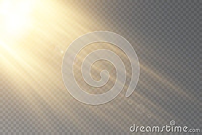 Vector transparent sunlight special lens flare light effect. Vector Illustration