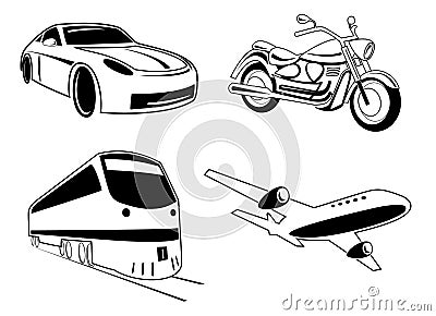 Vector transport illustration Vector Illustration