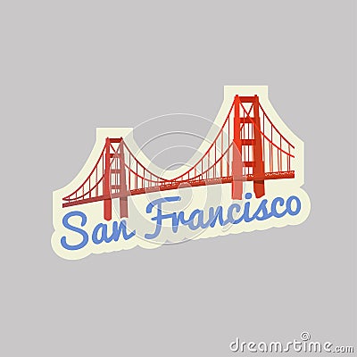 Vector travel sticker Vector Illustration