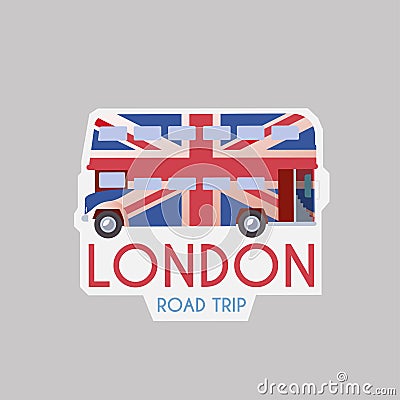 Vector travel sticker Vector Illustration