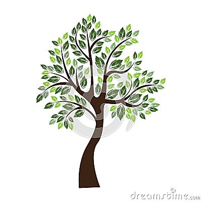 Vector tree illustration Vector Illustration