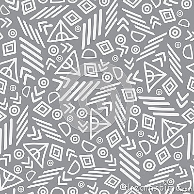 Vector tribal abstract seamless repeat pattern Vector Illustration