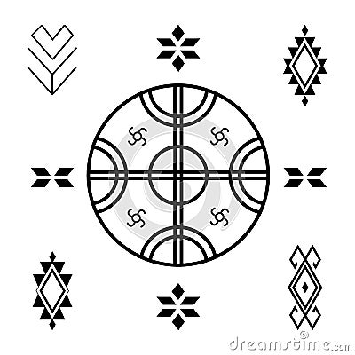 Vector Tribal elements, ethnic collection. Vector Illustration