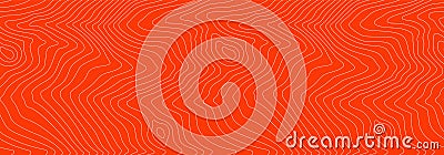 Vector Trout Background for Fish Packaging, Sushi Restaurants. Abstract Pattern with Linear Salmon Fish Fillet Texture. Vector Illustration