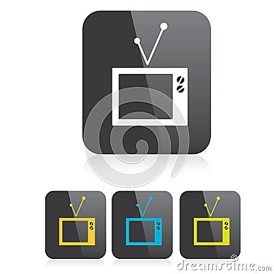 Vector tv icon. online tv symbol. app icon Vector Illustration