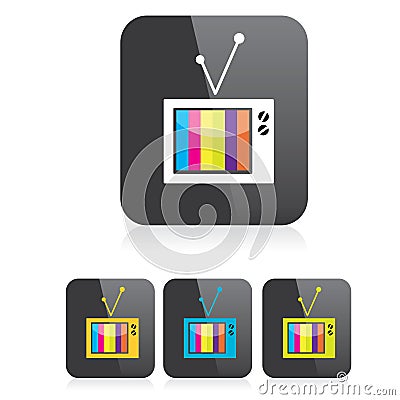 Vector tv icon. online tv symbol. app icon Vector Illustration