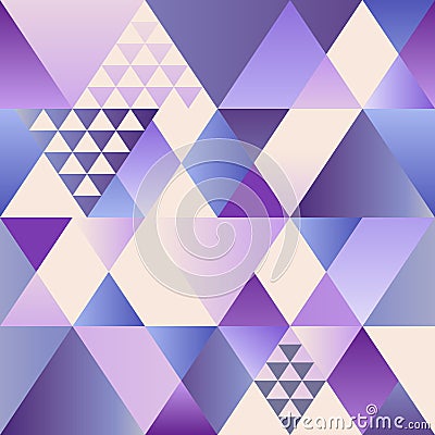 Vector ultra violet art deco seamless pattern. Modern geometric texture abstract background. Modern abstract design for Vector Illustration