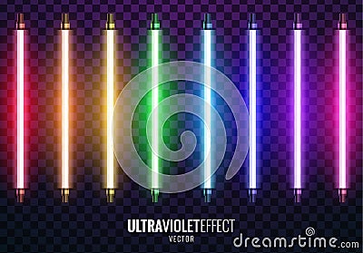 Vector of ultraviolet light. Vector Illustration