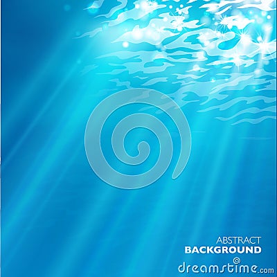 Vector under water background Vector Illustration