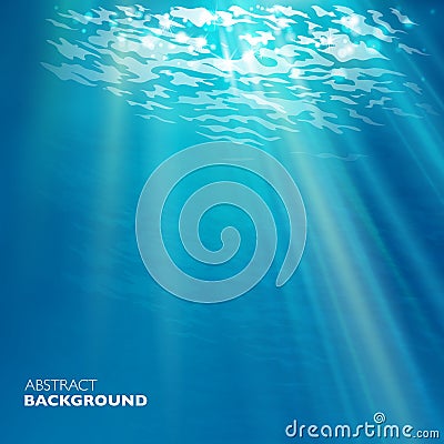 Vector under water background Vector Illustration