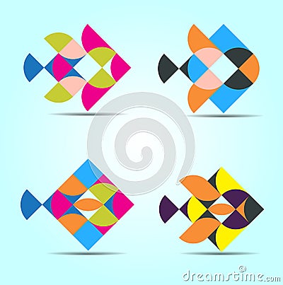 Vector Unique Shape illustration Vector Illustration