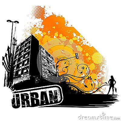 Vector urban art Vector Illustration