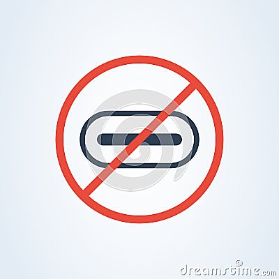 Vector usb type-c port and usb-c. delete flash usb-c cable. warning information Vector Illustration